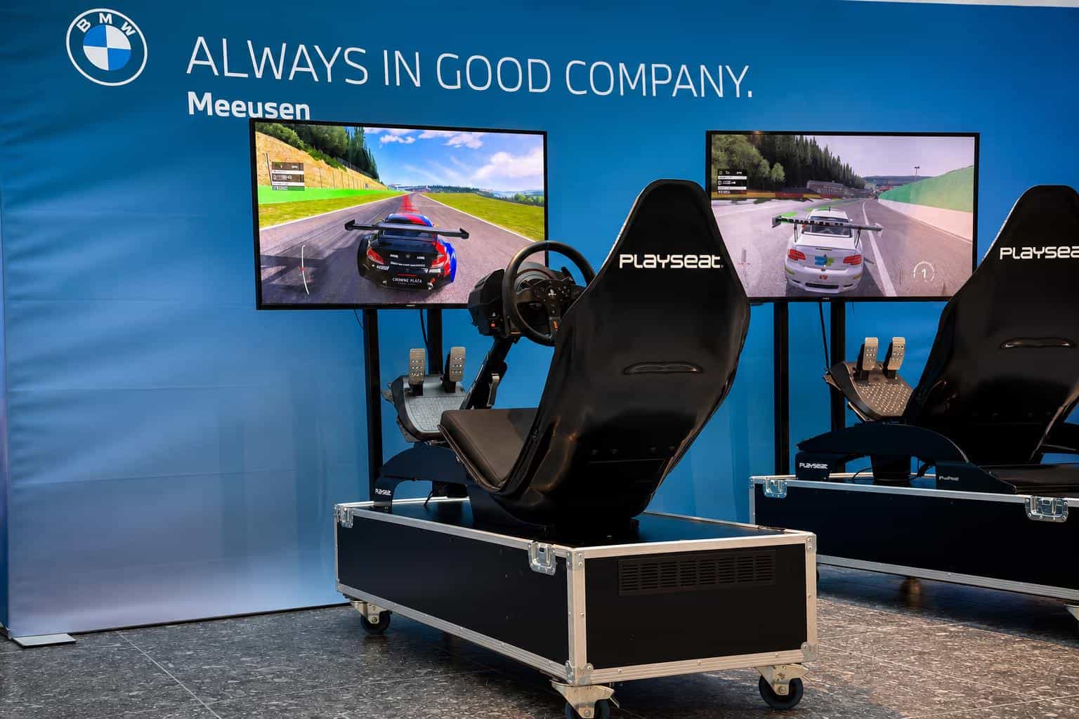 Race simulator activatie bij BMW Meeusen door Rebelz Gaming