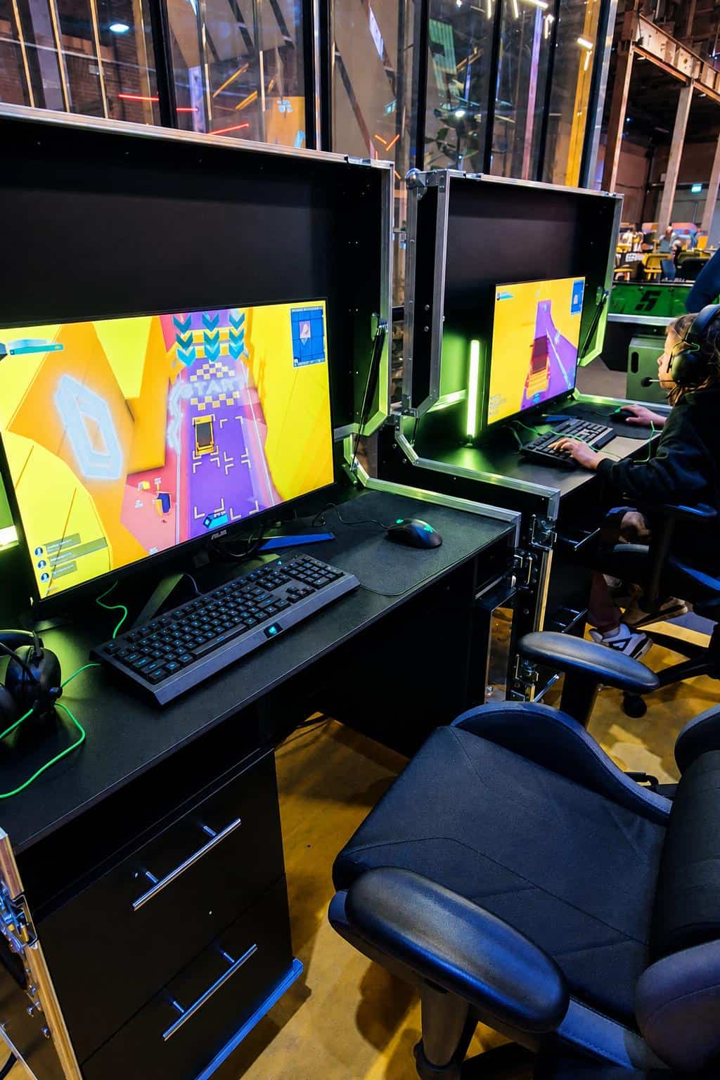 Twee professionele game stations voor een Renault-event door Rebelz Gaming