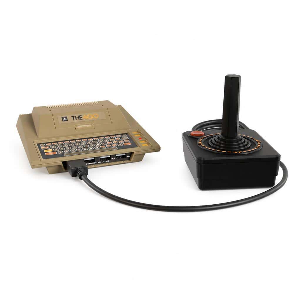 Atari THE400 Mini met joystick huren voor retro gaming events