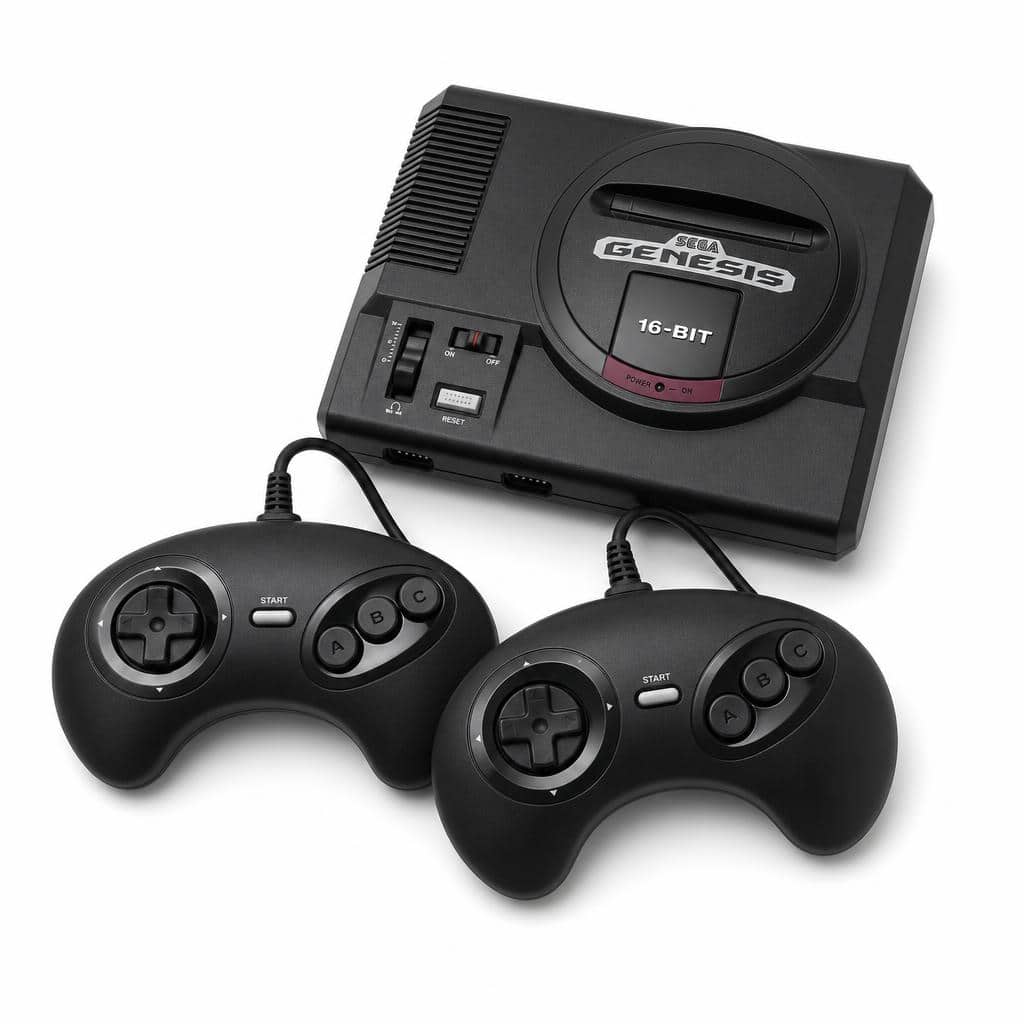 SEGA Mega Drive Mini console met twee controllers huren voor retro gaming events
